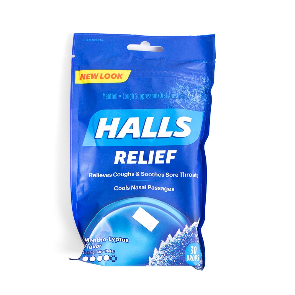 Halls, Mentho-Lyptus, 30 Drop, Bag